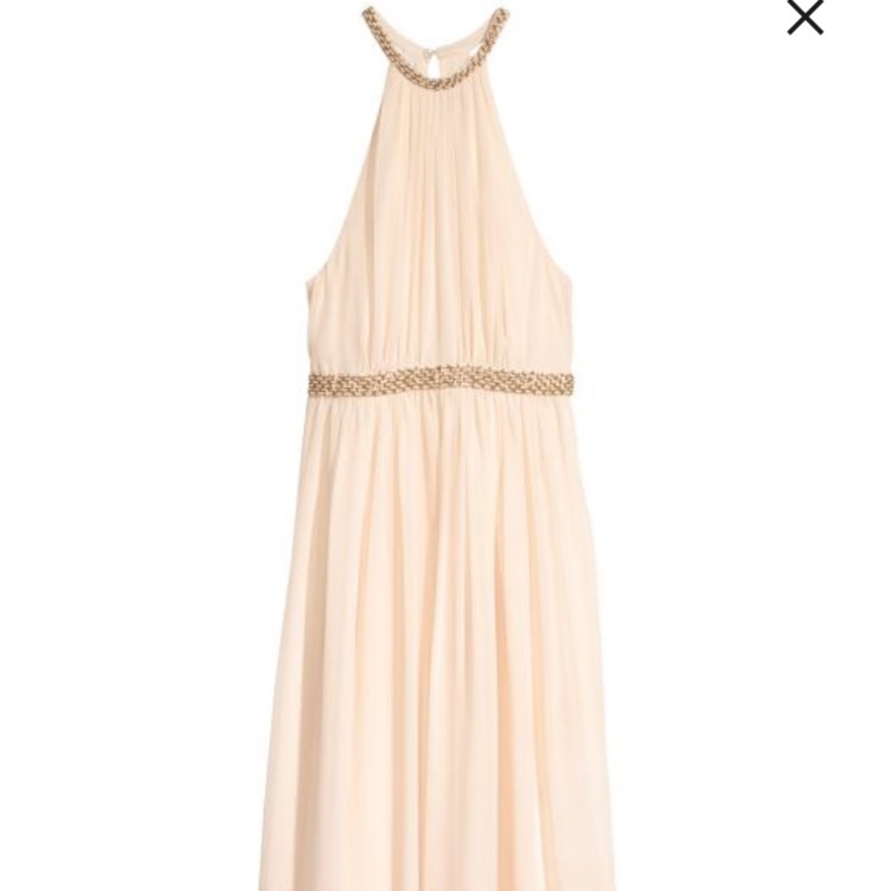 H&M Grecian Ivory Dress
